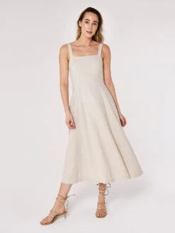 Panel Linen Midi Dress -Out Shino Sales Store 5051839713291 3