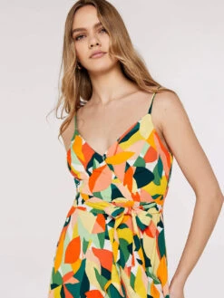 Colourblock Leaf Mini Dress -Out Shino Sales Store 5051839714304 2