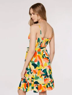 Colourblock Leaf Mini Dress -Out Shino Sales Store 5051839714304 3