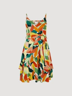 Colourblock Leaf Mini Dress -Out Shino Sales Store 5051839714304 cutout
