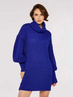 Cowl Neck Jumper Dress
