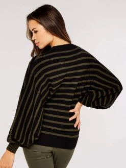 Stripe Rib Boxy Jumper -Out Shino Sales Store 5051839716605 3