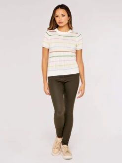 Multicolour Stripe Knitted Tee -Out Shino Sales Store 5051839717008 2