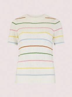 Multicolour Stripe Knitted Tee -Out Shino Sales Store 5051839717008 cutout