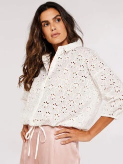Broderie Anglaise Shirt -Out Shino Sales Store 5051839717084 2