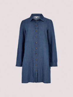 Ruffle Denim Swing Mini Dress -Out Shino Sales Store 5051839718074 cutout