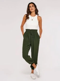 Shirred Waist Trousers