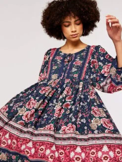 Folk Border Mini Dress -Out Shino Sales Store 5051839721685 2