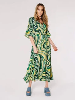 Retro Swirl Maxi Dress -Out Shino Sales Store 5051839721753 4