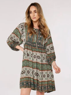 Paisley Patchwork Mini Dress