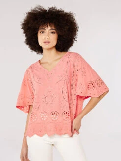 Embroidered Cotton Top