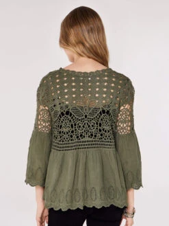 Crochet Lace Folk Top -Out Shino Sales Store 5051839722996 3