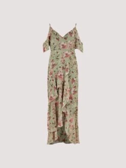 Watercolour Blooms Midi Dress -Out Shino Sales Store 5051839728592 cutout