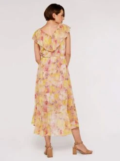 Floral Ruffle Wrap Dress -Out Shino Sales Store 5051839728738 3