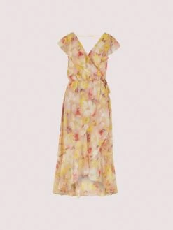 Floral Ruffle Wrap Dress -Out Shino Sales Store 5051839728738 cutout