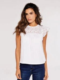 Cutwork Jersey Blouse