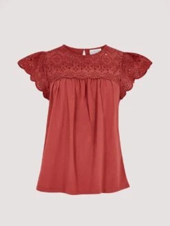 Cutwork Jersey Blouse -Out Shino Sales Store 5051839729117 cutout