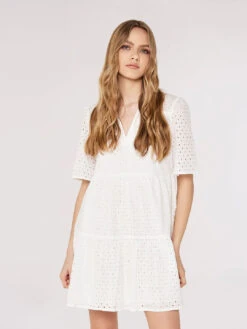 Broderie Anglaise Mini Dress