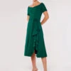 Bardot Frill Midi Dress