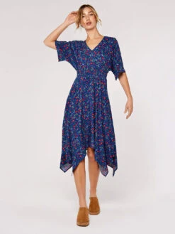Hanky Hem Midi Dress -Out Shino Sales Store 5051839737600 2