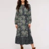 Paisley Mix-Match Midi Dress
