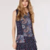 Paisley Mix-Match Mini Dress