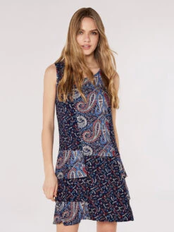 Paisley Mix-Match Mini Dress