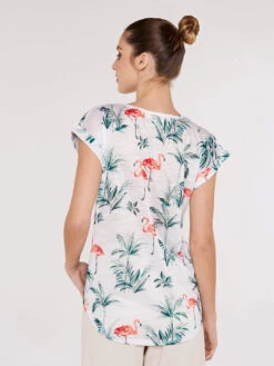 Flamingo Palms T-Shirt -Out Shino Sales Store 5051839739833 3