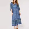 Sarasa Border Maxi Dress