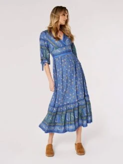 Sarasa Border Maxi Dress -Out Shino Sales Store 5051839741256 1