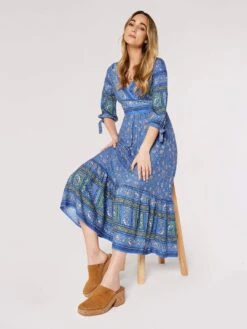 Sarasa Border Maxi Dress -Out Shino Sales Store 5051839741256 4