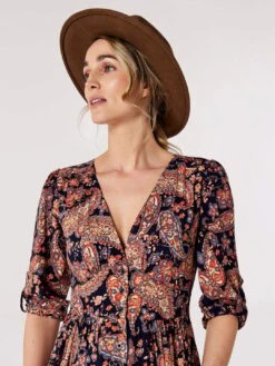 Paisley Tiered Midi Dress -Out Shino Sales Store 5051839741393 2