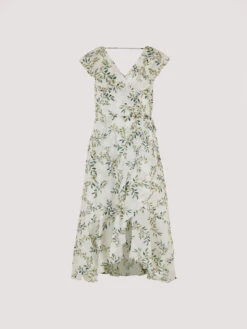 Leaf Ruffle Midi Dress -Out Shino Sales Store 5051839741775 cutout