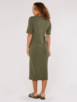 Basic Ribbed Midi Dress -Out Shino Sales Store 5051839742987 3