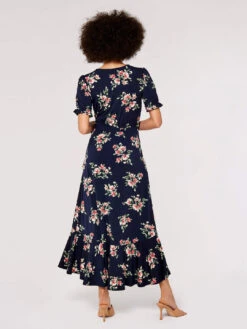 Floral Wrap Midi Dress -Out Shino Sales Store 5051839743960 3
