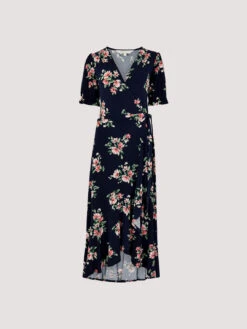Floral Wrap Midi Dress -Out Shino Sales Store 5051839743960 cutout