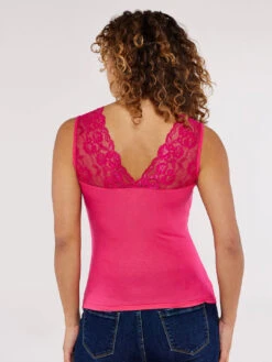 Lace Neck Cami Top 7 Lace Neck Cami Top -Out Shino Sales Store 5051839747265 2