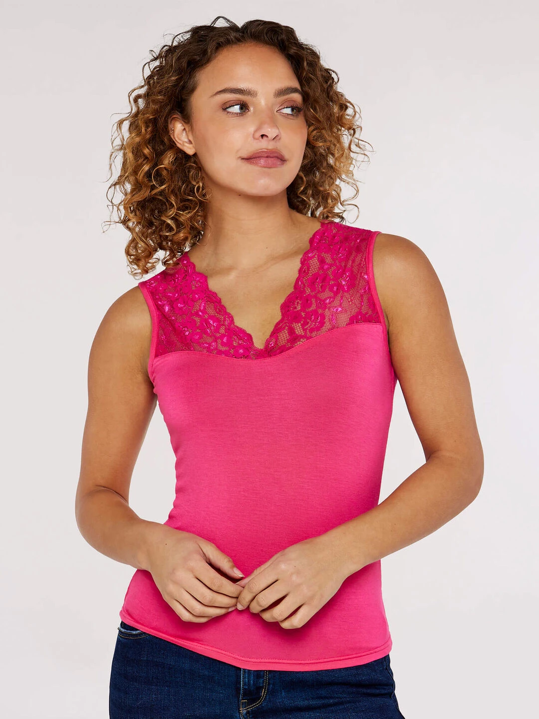 Lace Neck Cami Top 4 Lace Neck Cami Top - Image 4