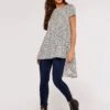 Ikat Dot Oversized Top