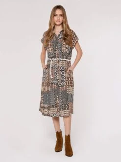 Ikat Patchwork Midi Dress -Out Shino Sales Store 5051839748101 2
