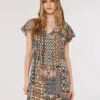 Ikat Tribal Mini Dress