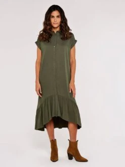 Boxy Tiered Midi Dress