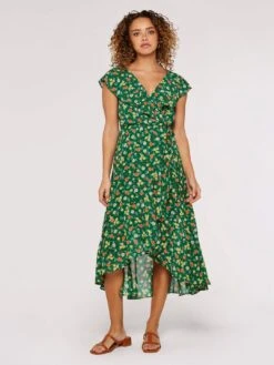 Floral Ruffle Midi Dress -Out Shino Sales Store 5051839749757 3