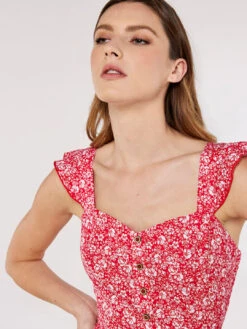 Printed Strap Midi Dress 6 Printed Strap Midi Dress -Out Shino Sales Store 5051839749894 1