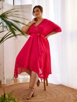 Curve Hankyhem Midi Dress 6 Curve Hankyhem Midi Dress -Out Shino Sales Store 5051839750715 2