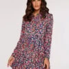 Ditsy Shirt Mini Dress