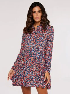Ditsy Shirt Mini Dress