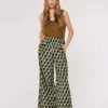 Printed Wide Leg Trousers
