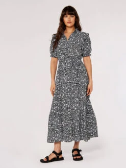 Vintage Floral Maxi Dress