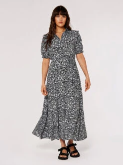 Vintage Floral Maxi Dress -Out Shino Sales Store 5051839761810 3